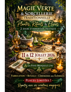 Stage Magie Verte & Sorcellerie Traditionnelle – Plantes & Rituels | 11-12 juillet 2026