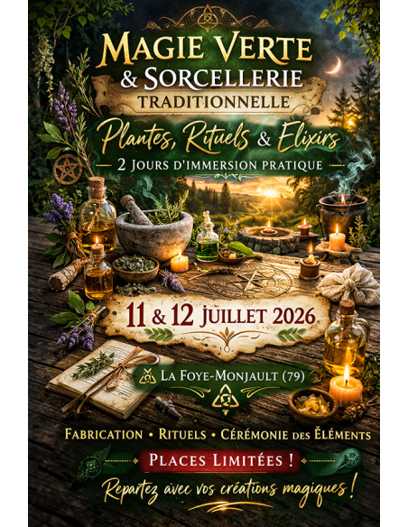 Stage Magie Verte & Sorcellerie Traditionnelle – Plantes & Rituels | 11-12 juillet 2026
